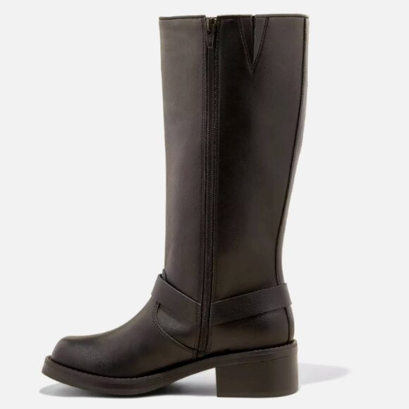 Women's Rebel Tall Moto Buckle Boots - Wild Fable Black 10 - Picture 3 of 13